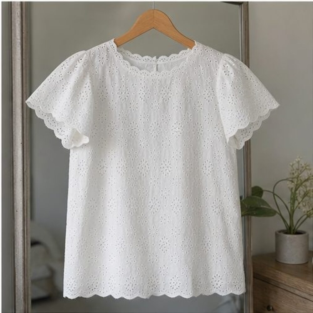 Sage Button Blouse